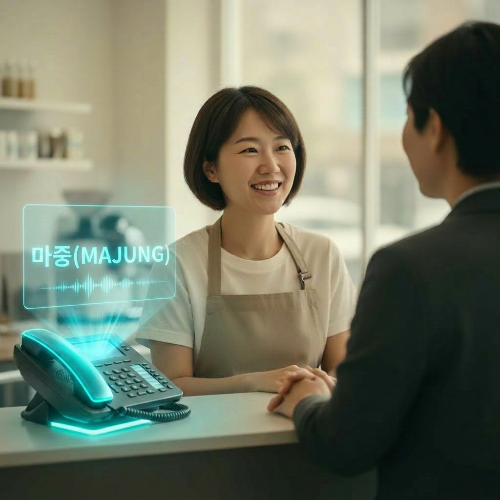 AI가 전화를 응대하는 동안 고객과 마주보며 진짜 일에 집중하는 직원