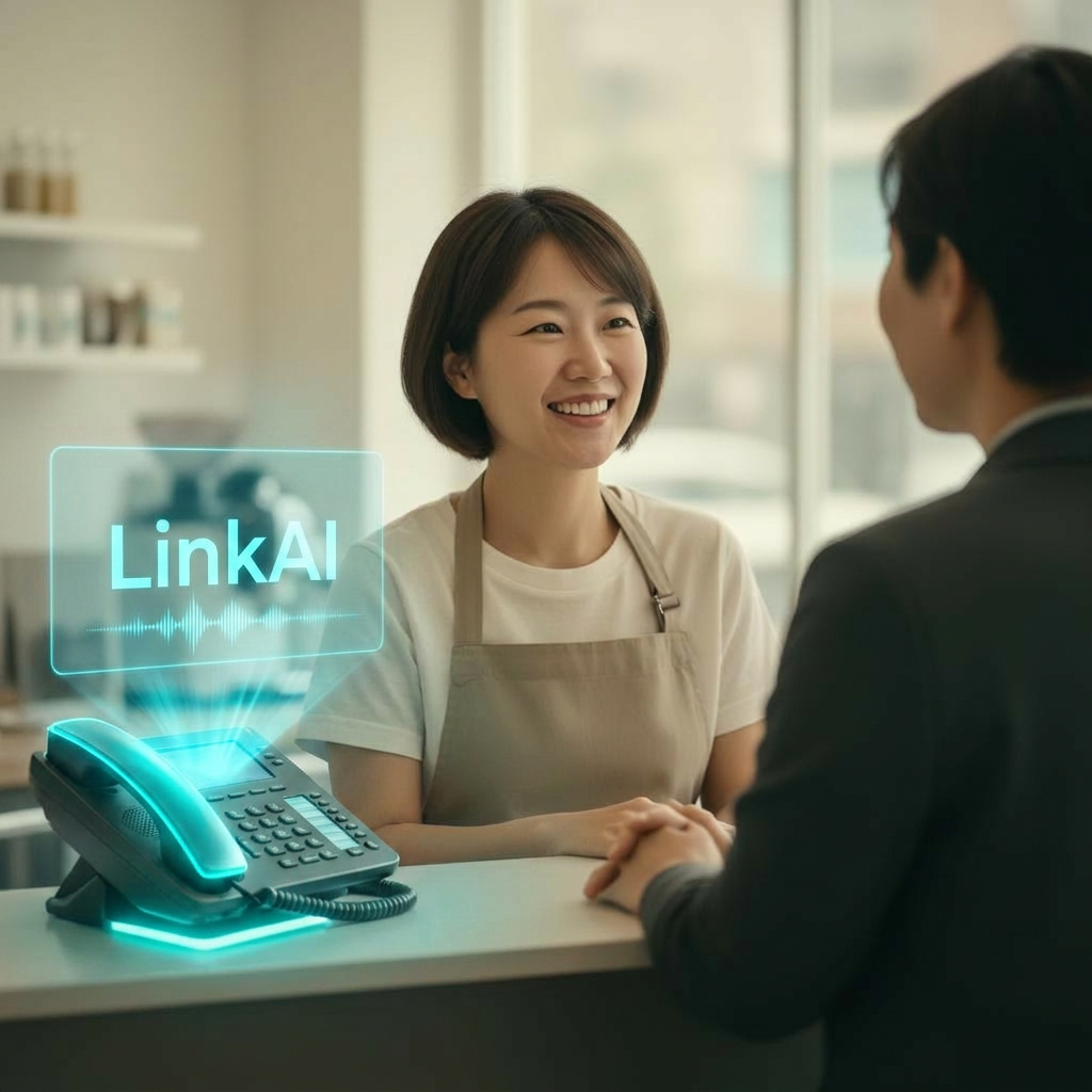 AI가 전화를 응대하는 동안 고객과 마주보며 진짜 일에 집중하는 직원